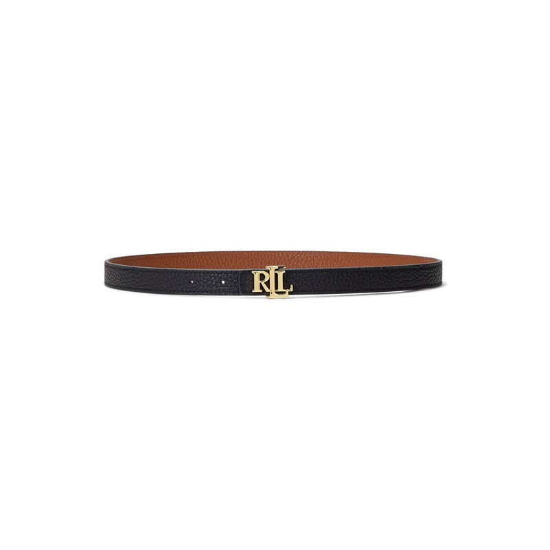 Pásek Lauren by Ralph Lauren Black/Tan 4734360