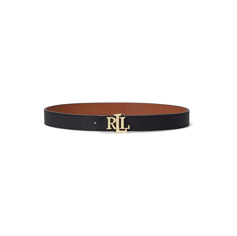 Pásek Lauren by Ralph Lauren Black/Tan 412920