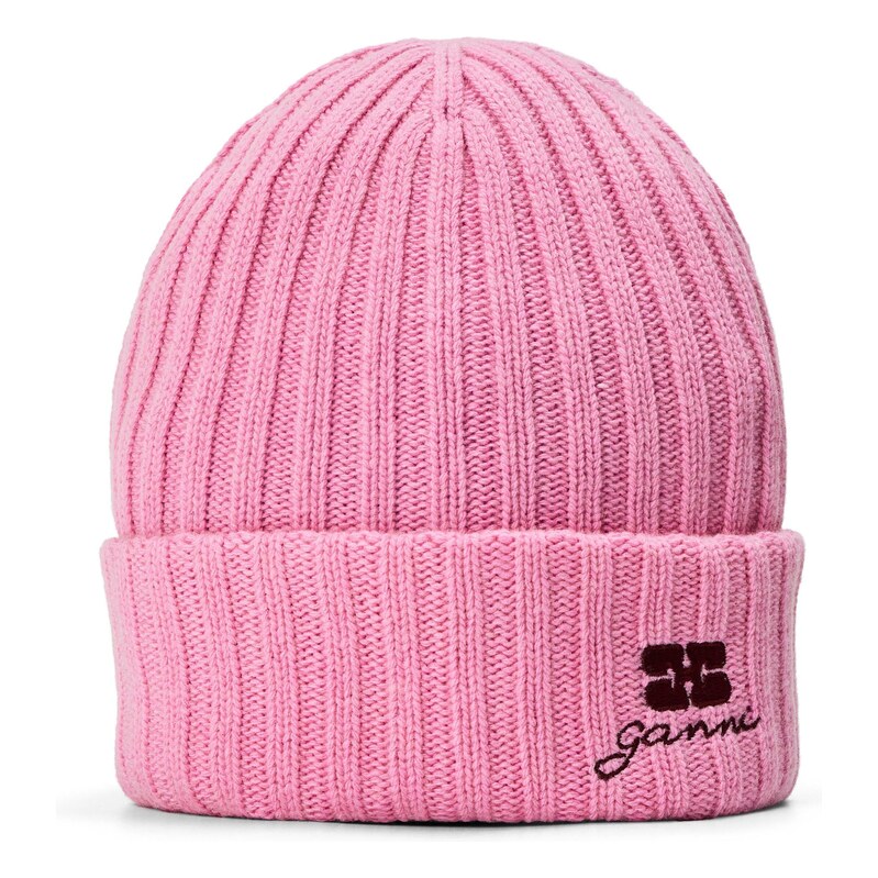 Čepice Ganni Aurora Pink 1874268