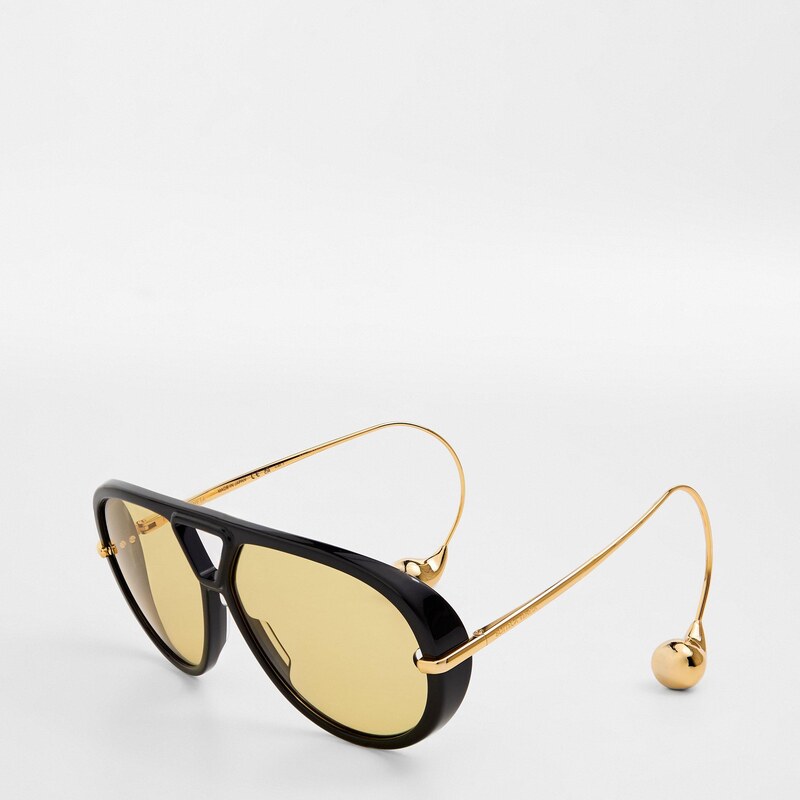 Sluneční brýle Bottega Veneta Black/Gold 9682683