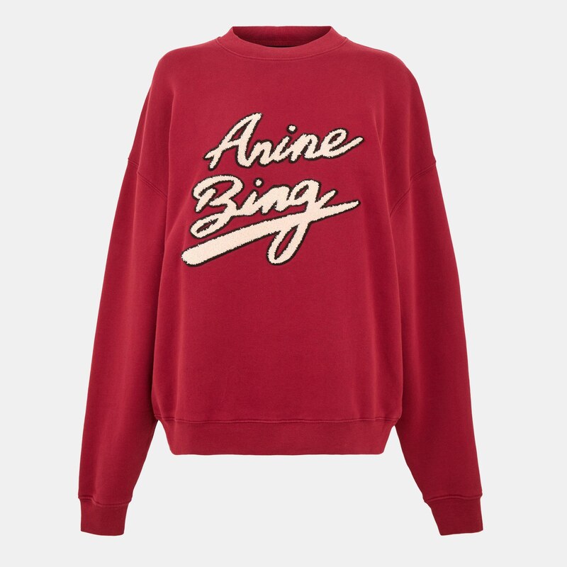 Mikina Anine Bing BURGUNDY 4350872
