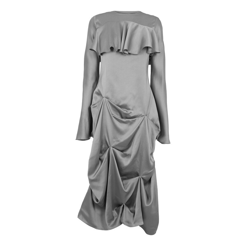 Šaty Ganni Mirage Gray 6160372