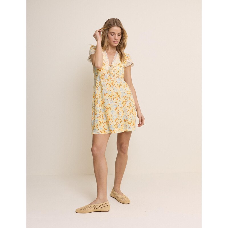 Šaty NOBODYS CHILD Yellow 780810