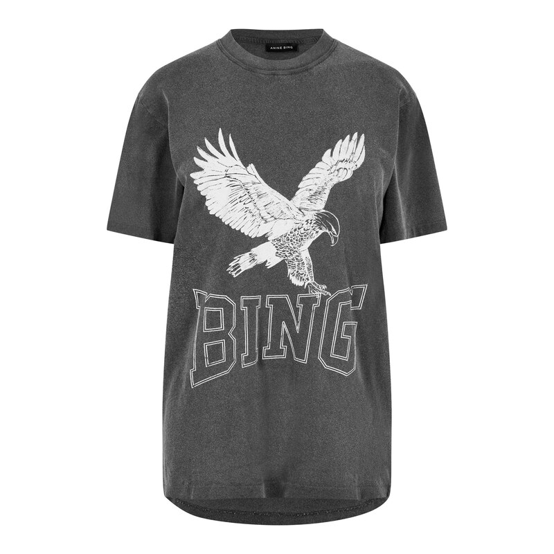 Tričko Anine Bing Washed Black 5887616