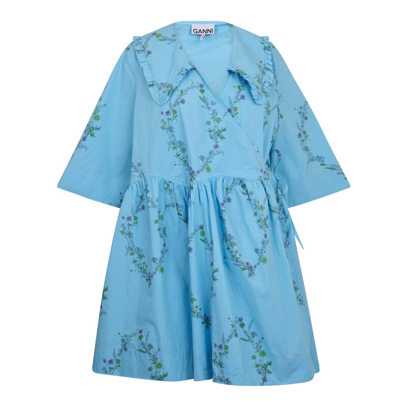 Šaty Ganni Brilliant Blue 3538970