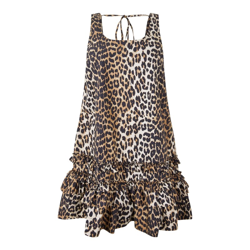 Šaty Ganni Leopard 2748512