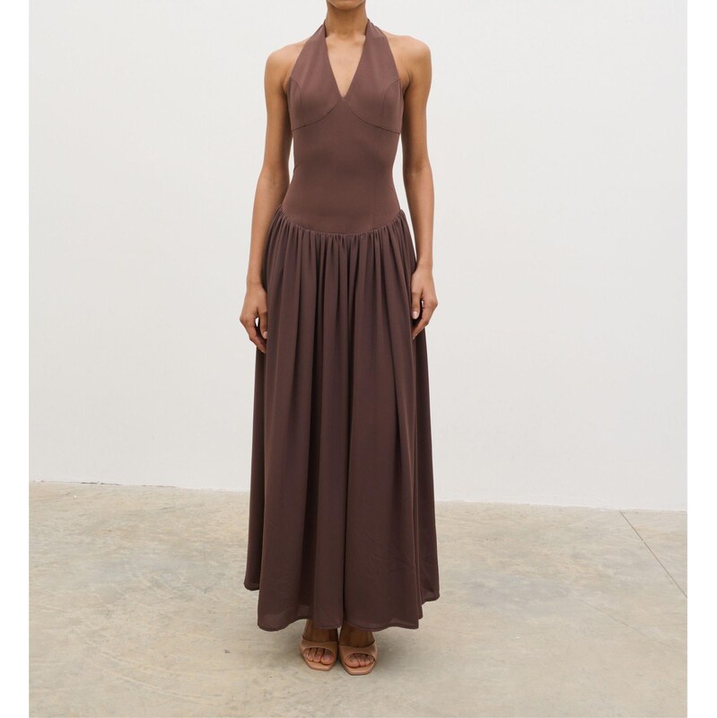 Šaty Pretty Lavish Chocolate Brown 4961588