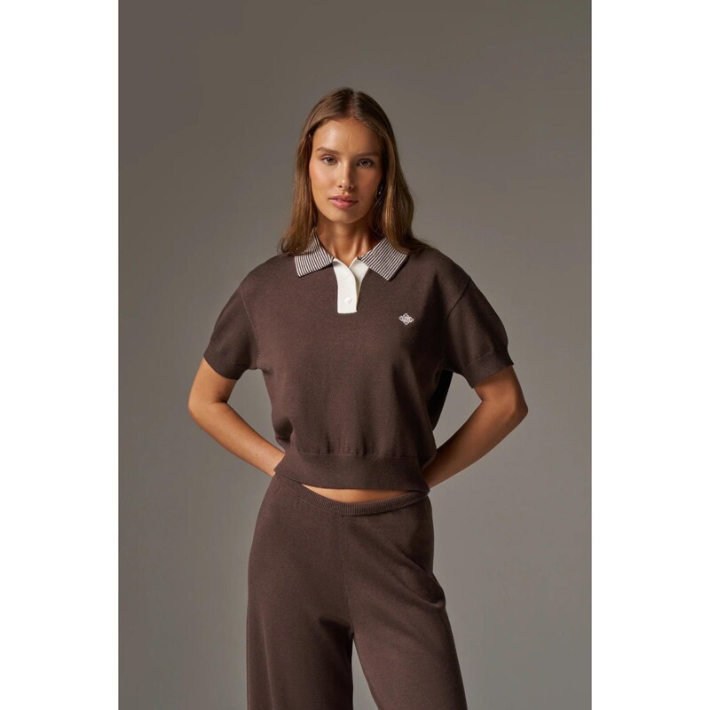 Tričko The Couture Club Chocolate 353871