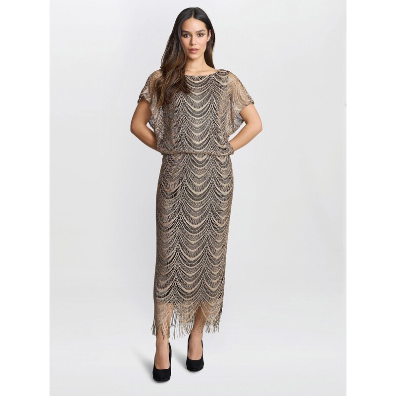 Šaty Gina Bacconi Black / Gold 614562