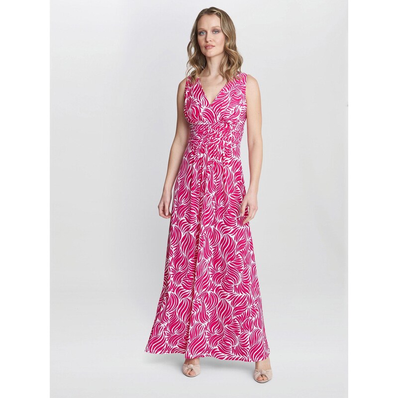 Šaty Gina Bacconi Dark Pink/White 699434