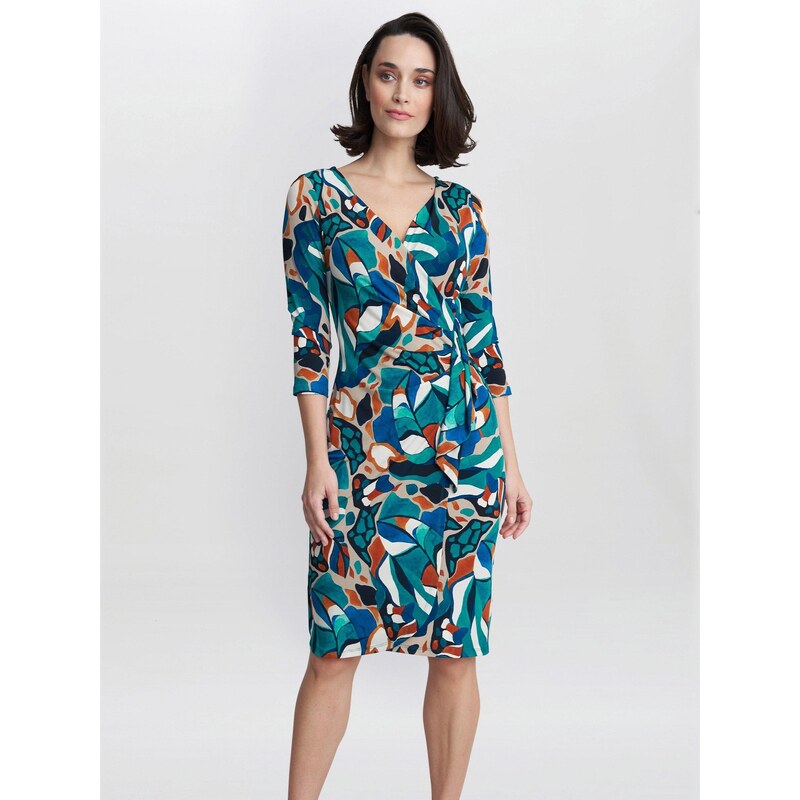 Šaty Gina Bacconi Turquoise / Bei 7555357