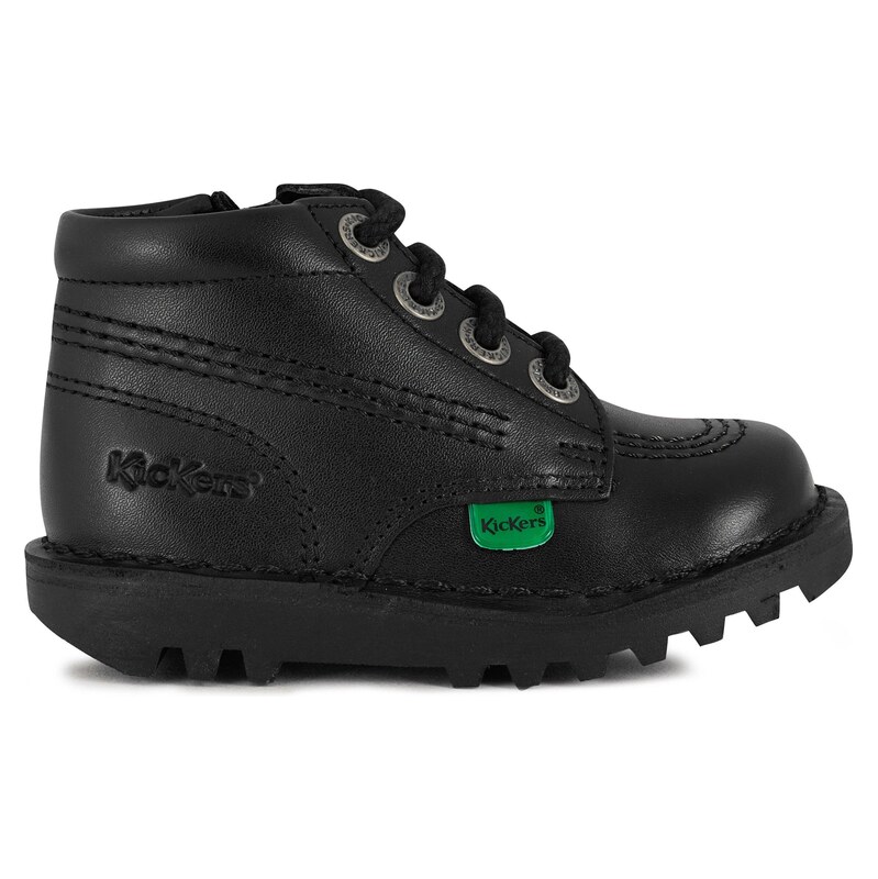 Boty Kickers Black leather 599883