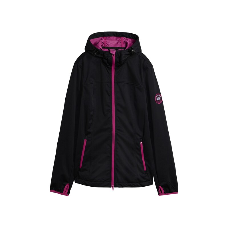 bonprix Přechodná bunda pink / černá