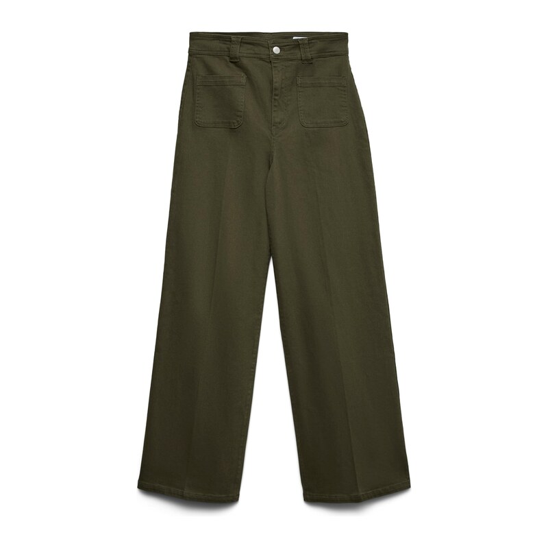 VERO MODA Džíny VMTULLE LARONE olivová