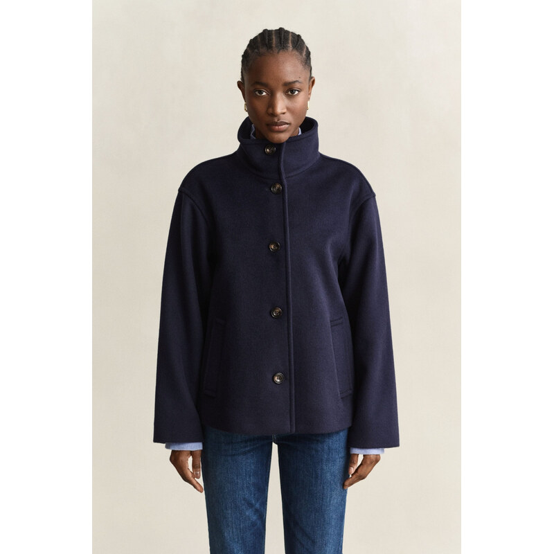 BUNDA GANT WOOL BLEND JACKET EVENING BLUE