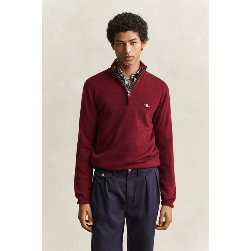 SVETR GANT SUPERFINE LAMBSWOOL HZ PLUMPED RED