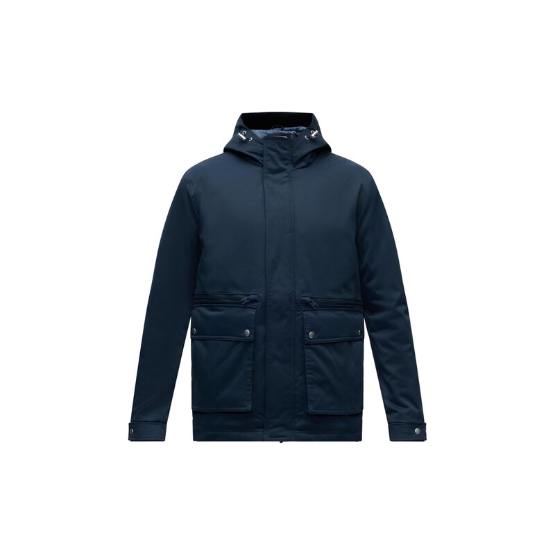 JACK & JONES Přechodová parka JJEWOLF námořnická modř
