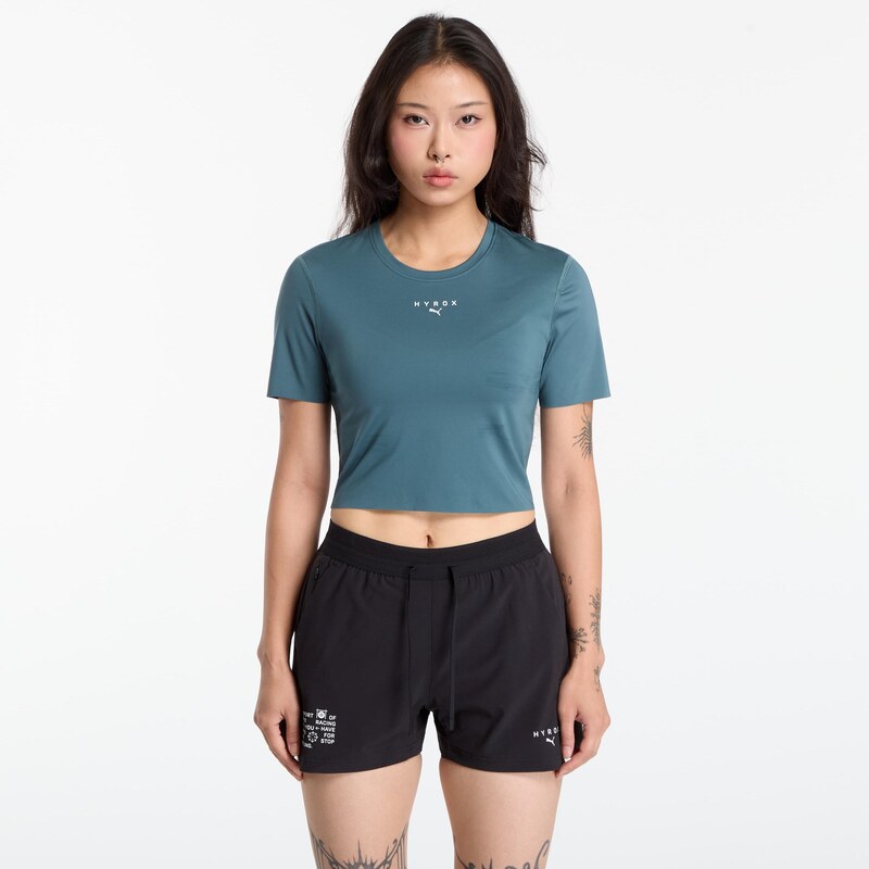Tričko Puma X Hyrox Pwrmode Crop Tee Herb Garden S