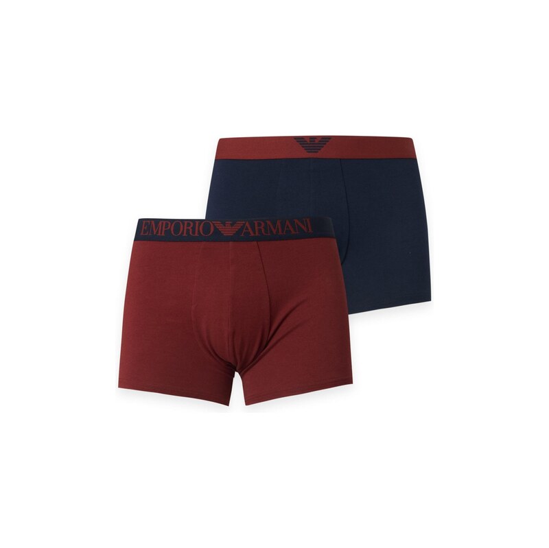 Emporio Armani Boxerky námořnická modř / rezavě červená