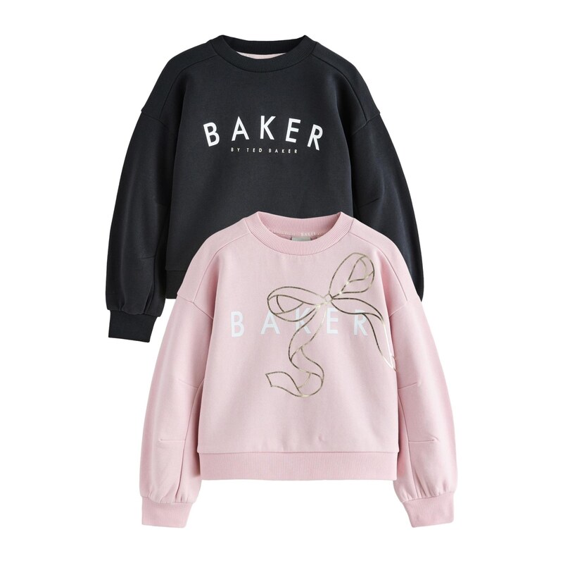 Baker by Ted Baker Mikina zlatá / růžová / černá / bílá