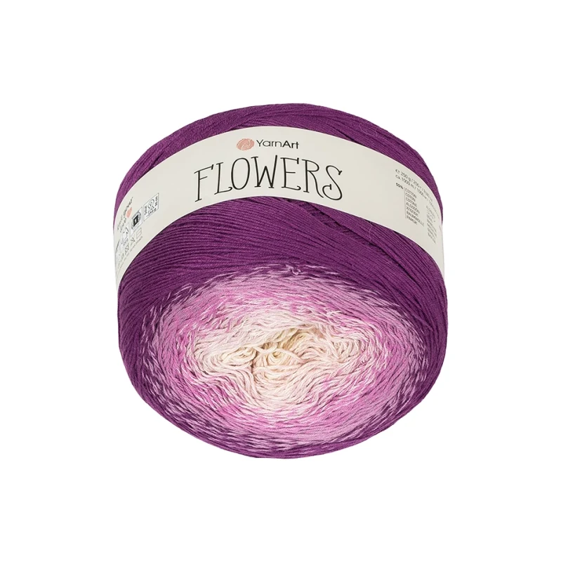 Bellatex Příze Flowers 250 g, 1000 m Fialová