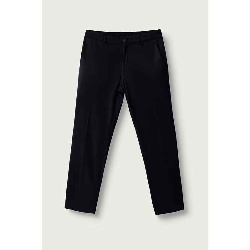 BOSS slim fit kalhoty pánské s příměsí vlny P-Genius-CW-WG-264