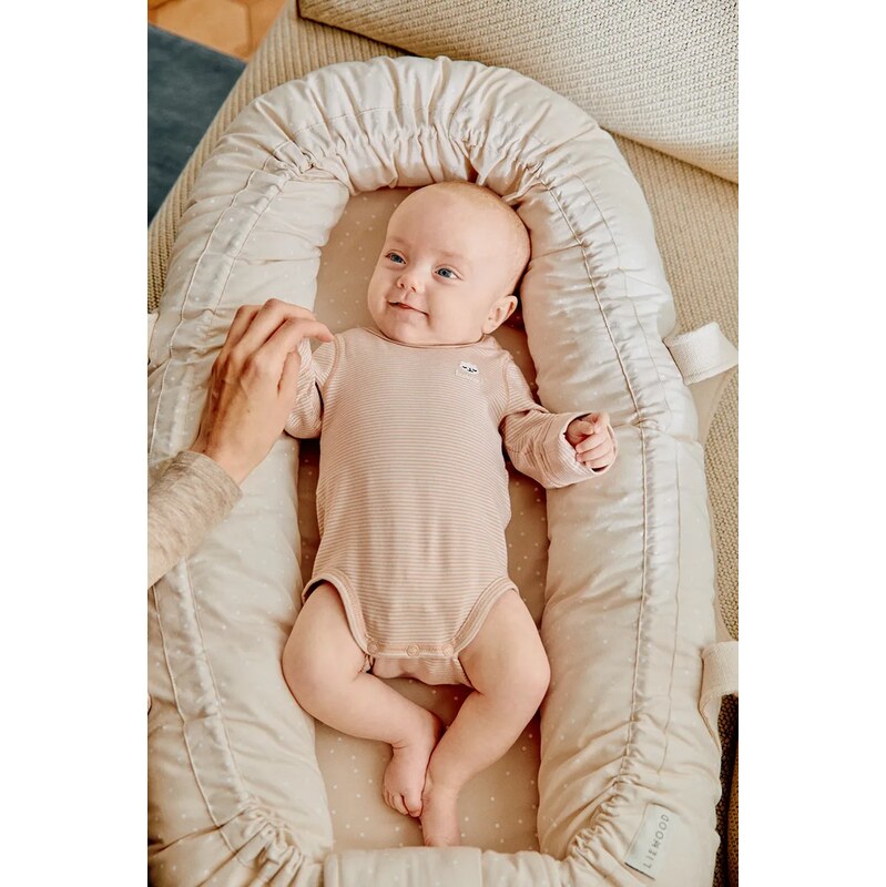 Liewood body kojenecké bavlněné s elastanem Yanni Grow LS