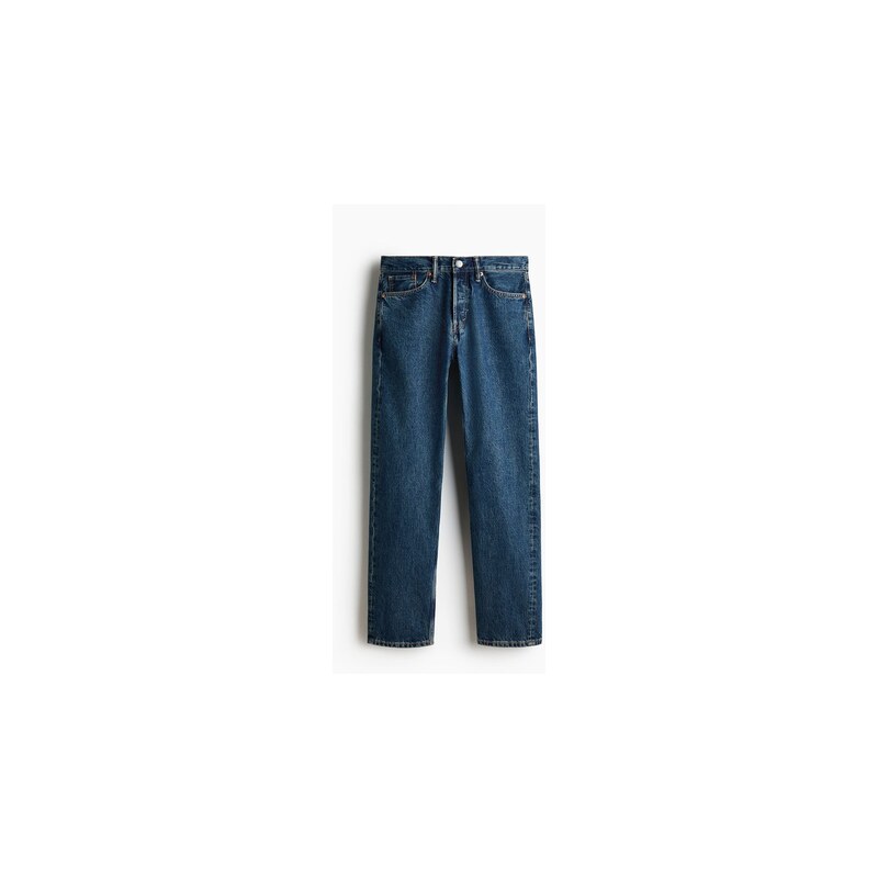 H&M - Original Straight Jeans - Tmavý Denim Blue