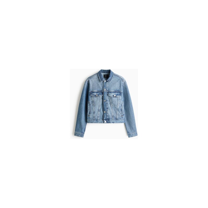 H&M - Cotton denim jacket - Light Denim Blue