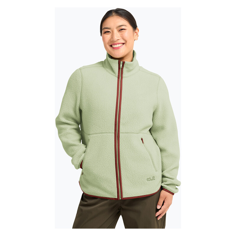 Dámská fleecová mikina Jack Wolfskin Lite Curl Full Zip melon