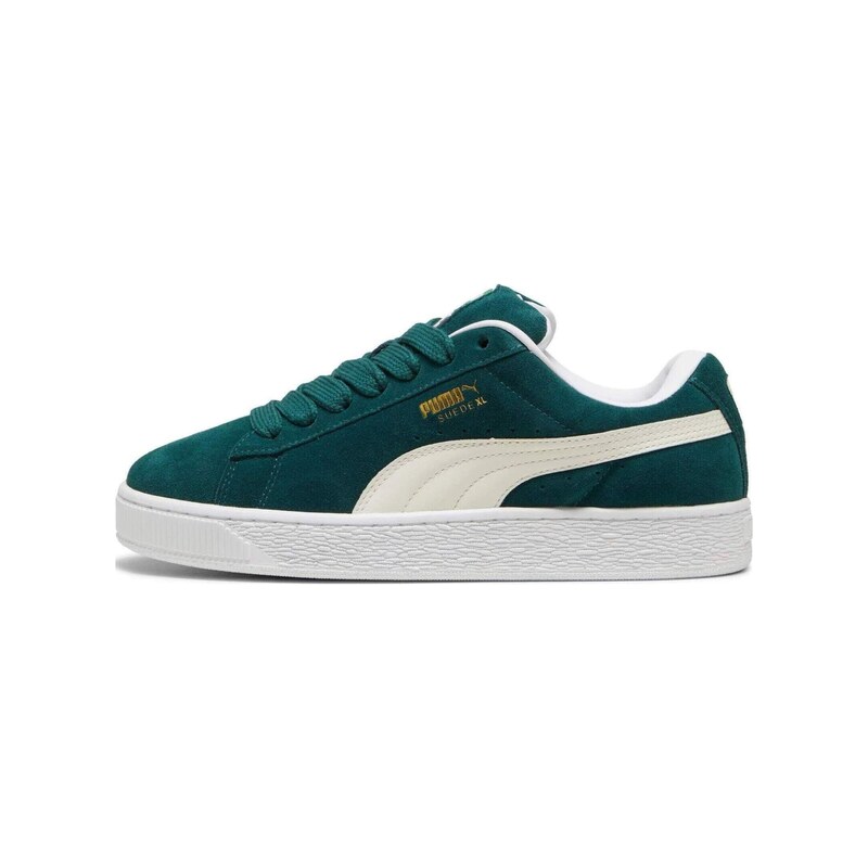 PUMA Tenisky Suede XL smaragdová / barva bílé vlny