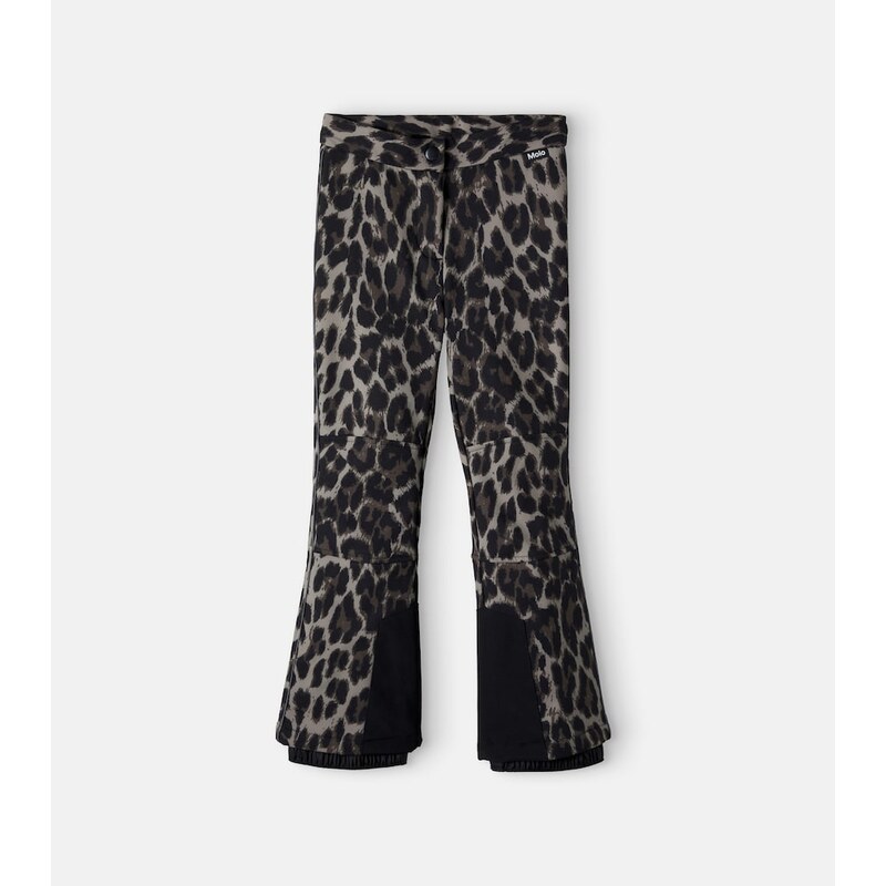 Molo Harlie leopard-print ski pants