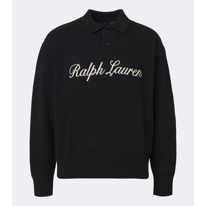 Polo Ralph Lauren Logo wool and alpaca polo sweater
