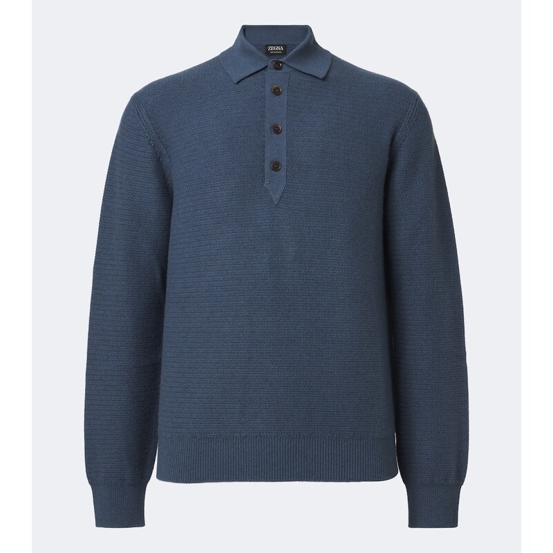 Zegna Cashmere polo sweater