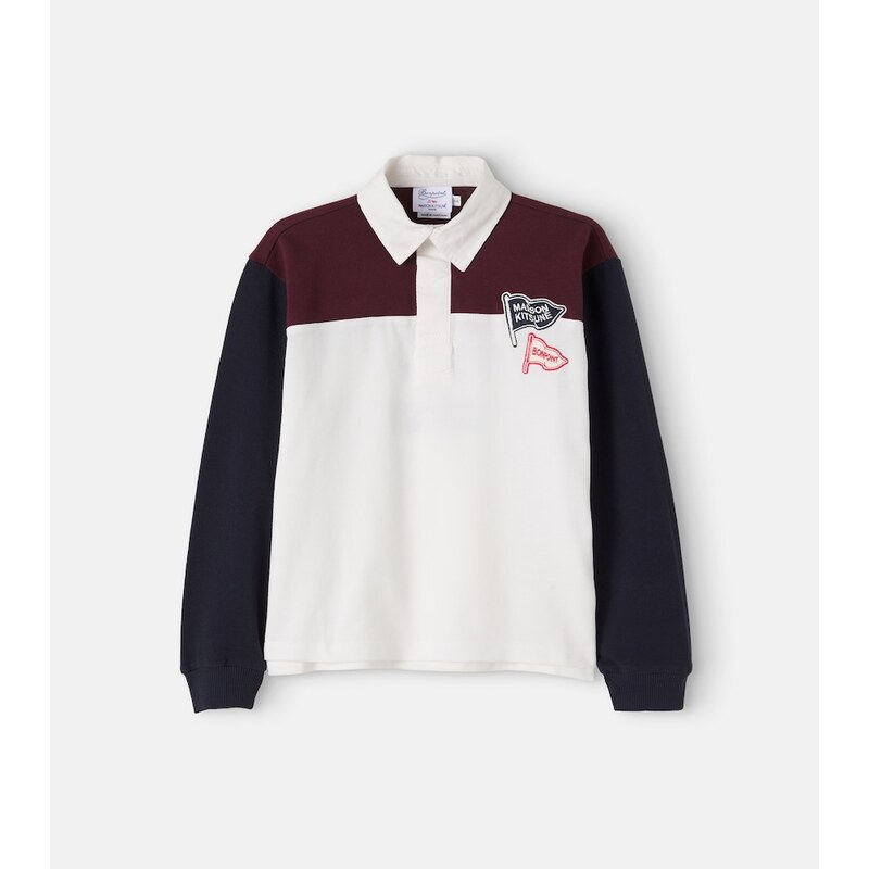 Bonpoint x Maison Kitsuné Mederic piqué polo shirt