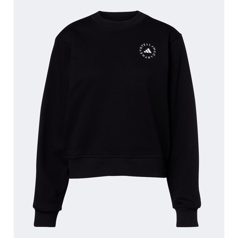 Adidas by Stella McCartney Logo cotton jersey sweatshirt