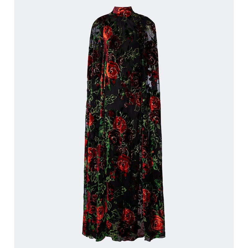 Rodarte Floral devoré velvet gown