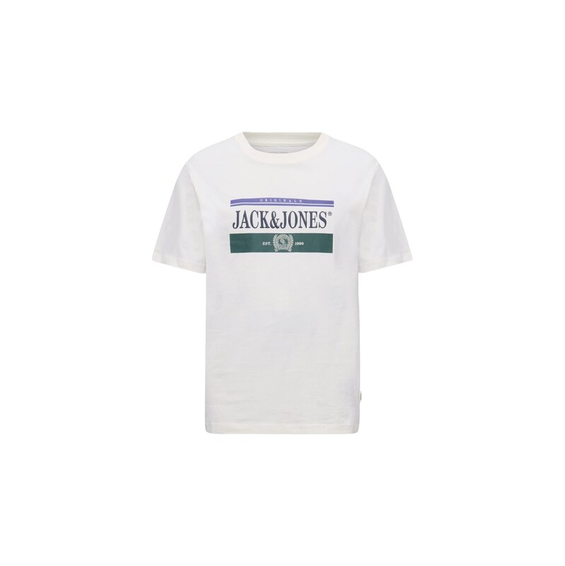 JACK & JONES Tričko JORFREDERIKSBERG tmavě modrá / tmavě zelená