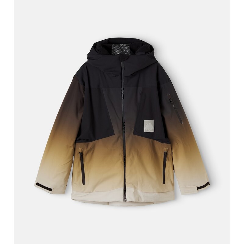 Molo Alpine printed hooded ski jacket