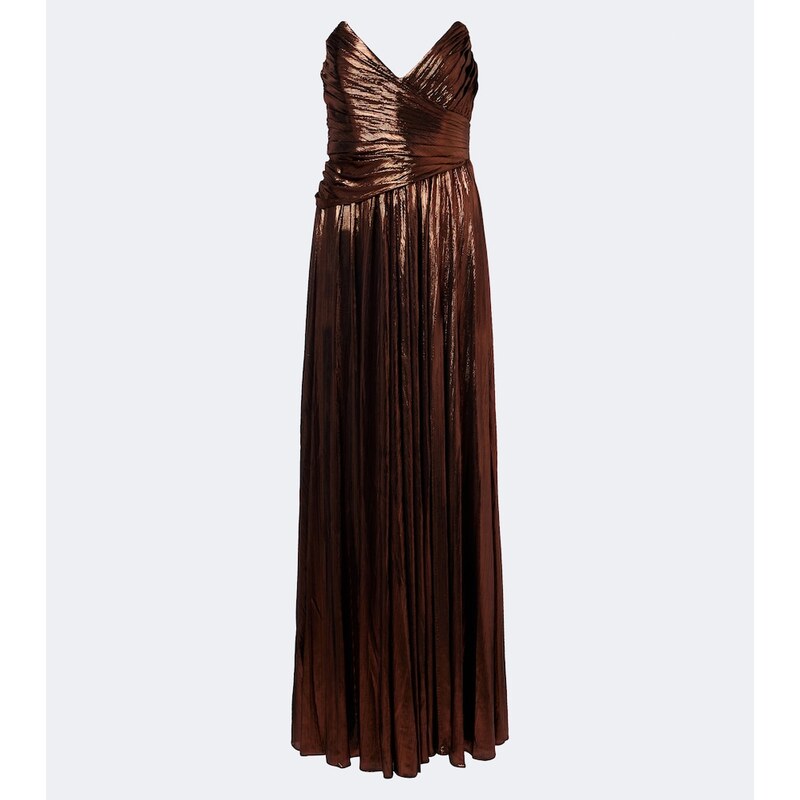 Retrofête Waldorf plissé bustier gown