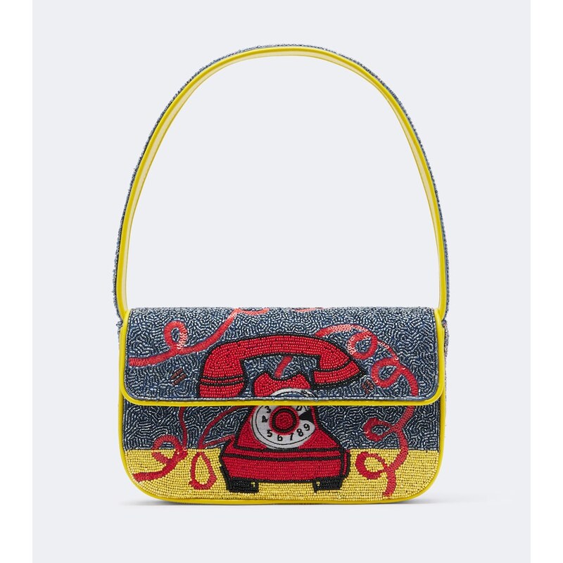 Staud Tommy Small beaded shoulder bag