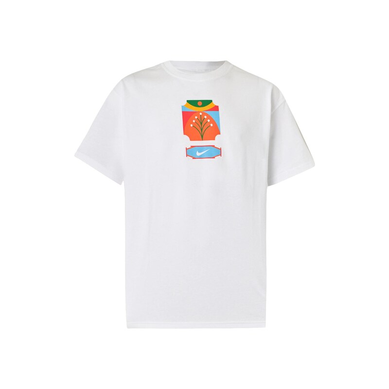 Nike Sportswear Tričko PALM TREE světlemodrá / zelená / oranžová