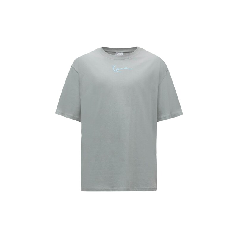 Karl Kani Tričko Signature aqua modrá / šedá