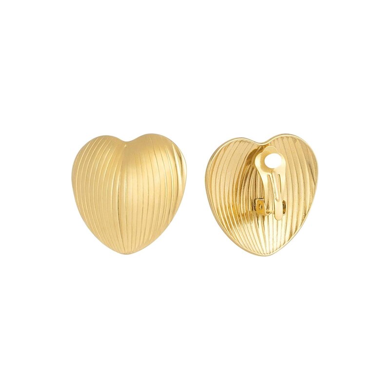 Cala Rose Náušnice GLOW HEART zlatá