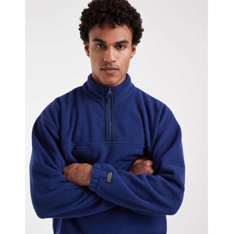Levis redwood 1/4 sweatshirt in navy