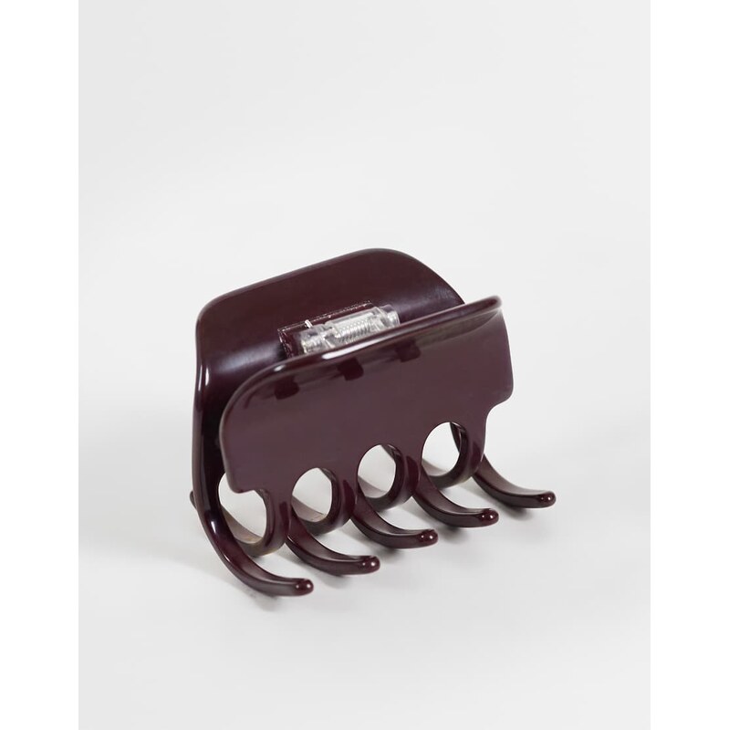 ARKET claw clip in dark red