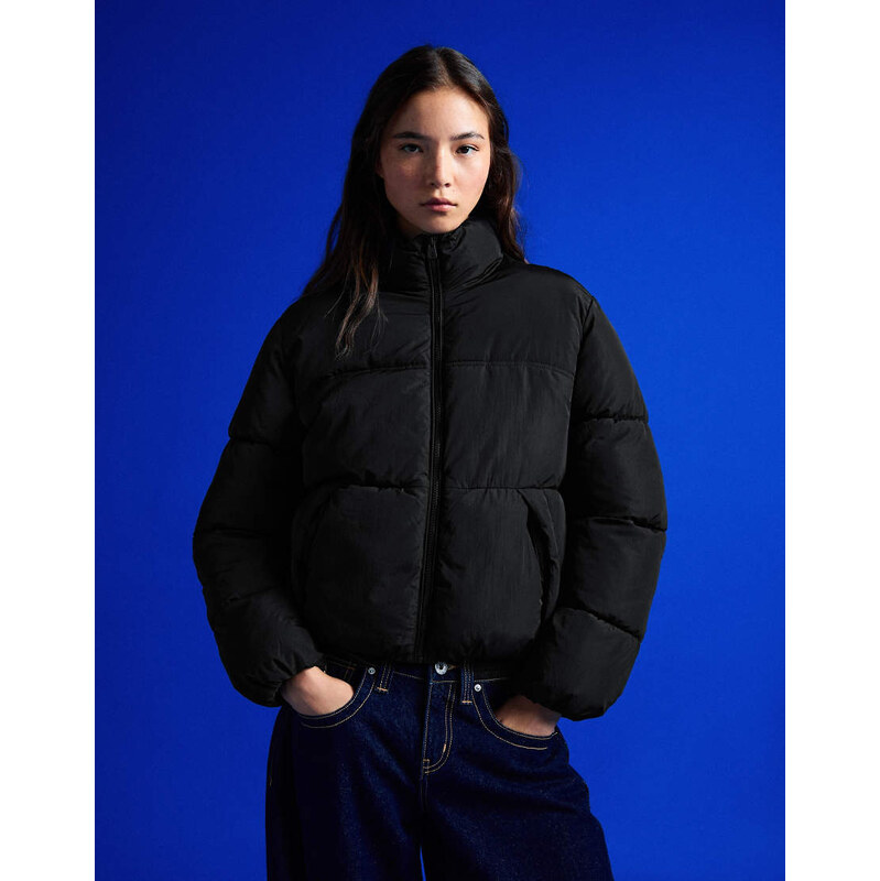 Bershka Padded jacket in black