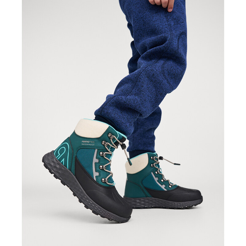 Dětské sněhule Reima Hallava Lace dark teal
