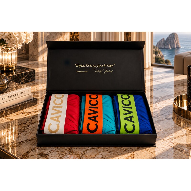 CAVICCHI Roberto Martinelli Pánské Spodní Prádlo 2 PACK Slipy
