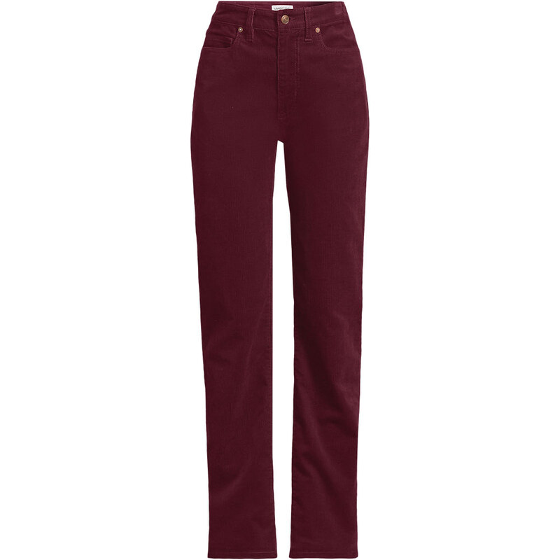 Straight Leg Fine Wale Corduroy Trousers, Women, size: 14,
